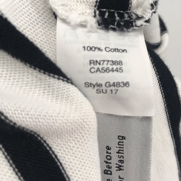 Madewell Striped split back Top - Picture 4 of 6